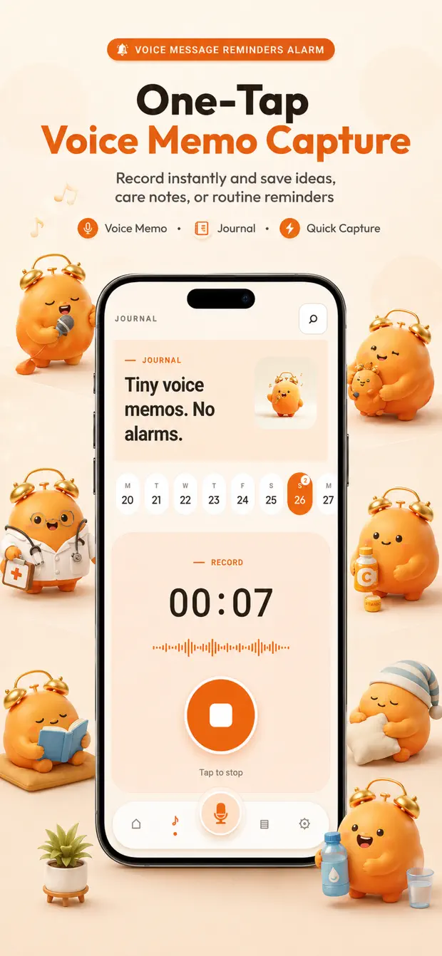 Recording a voice reminder